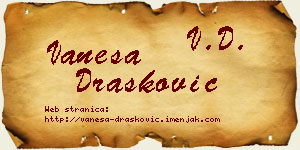 Vanesa Drašković vizit kartica